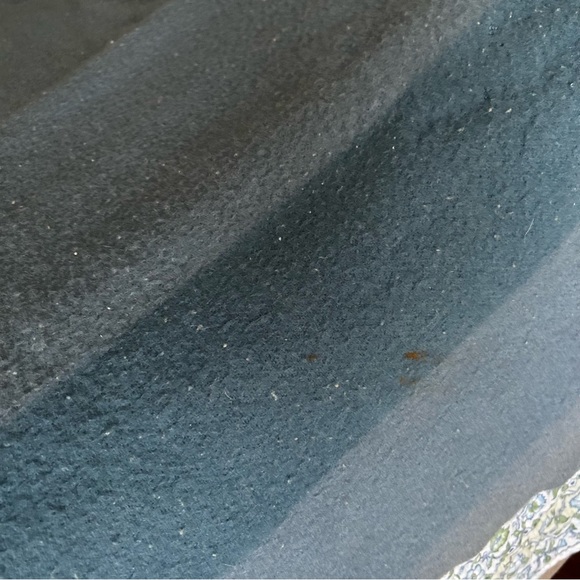 Vintage Hudson’ Bay Point Trapper Blanket Blue Striped 100% Wool - Picture 6 of 9